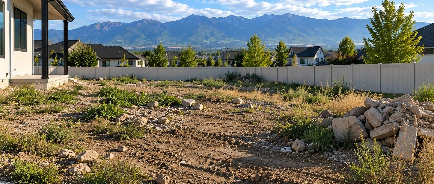 Raw Utah lot before site preparation